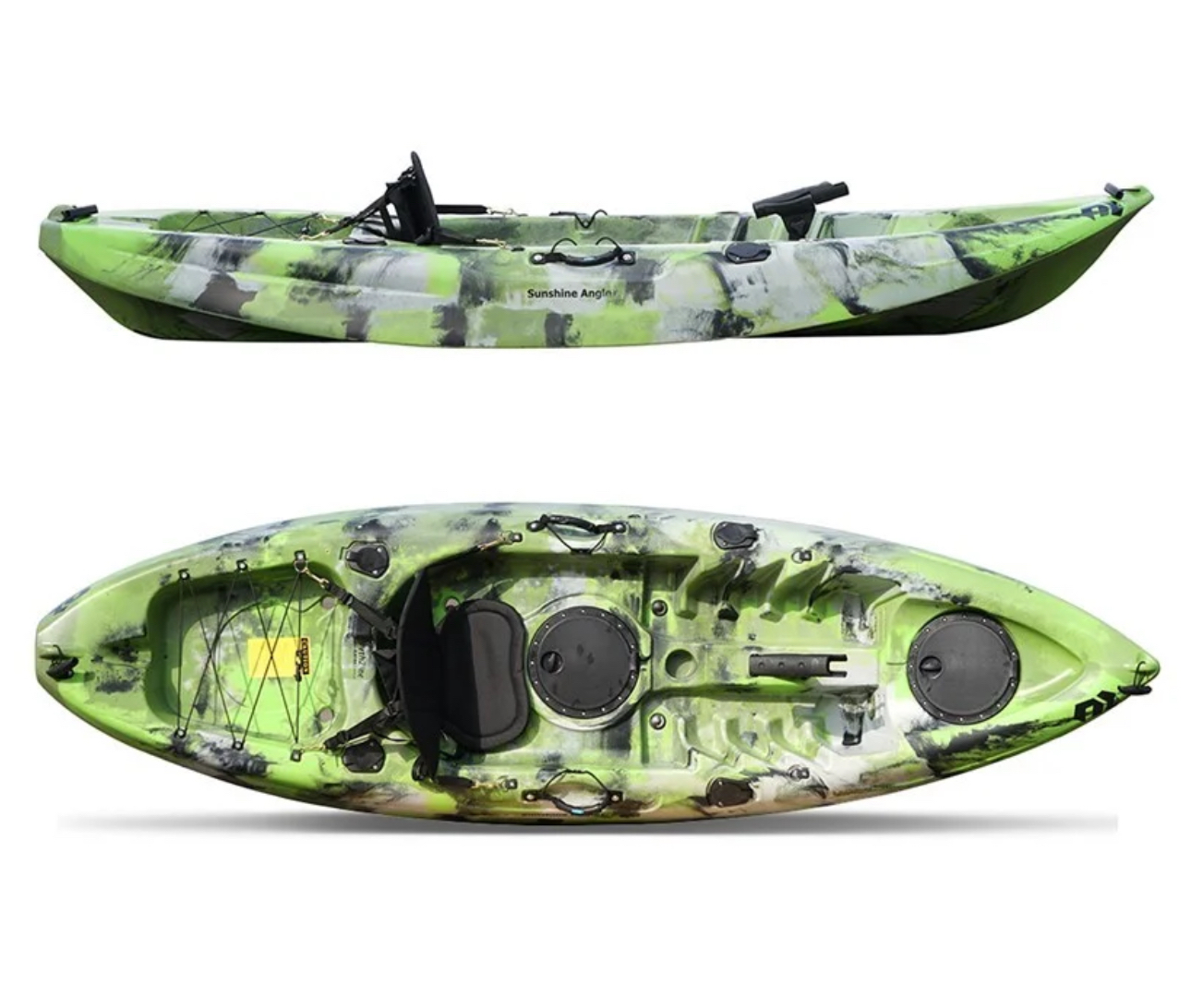 Fiskekajakk stabil - 5 stangholdere