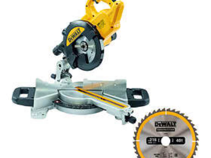 Dewalt kapp- og gjærsag 216mm, 1300w inkl stativ