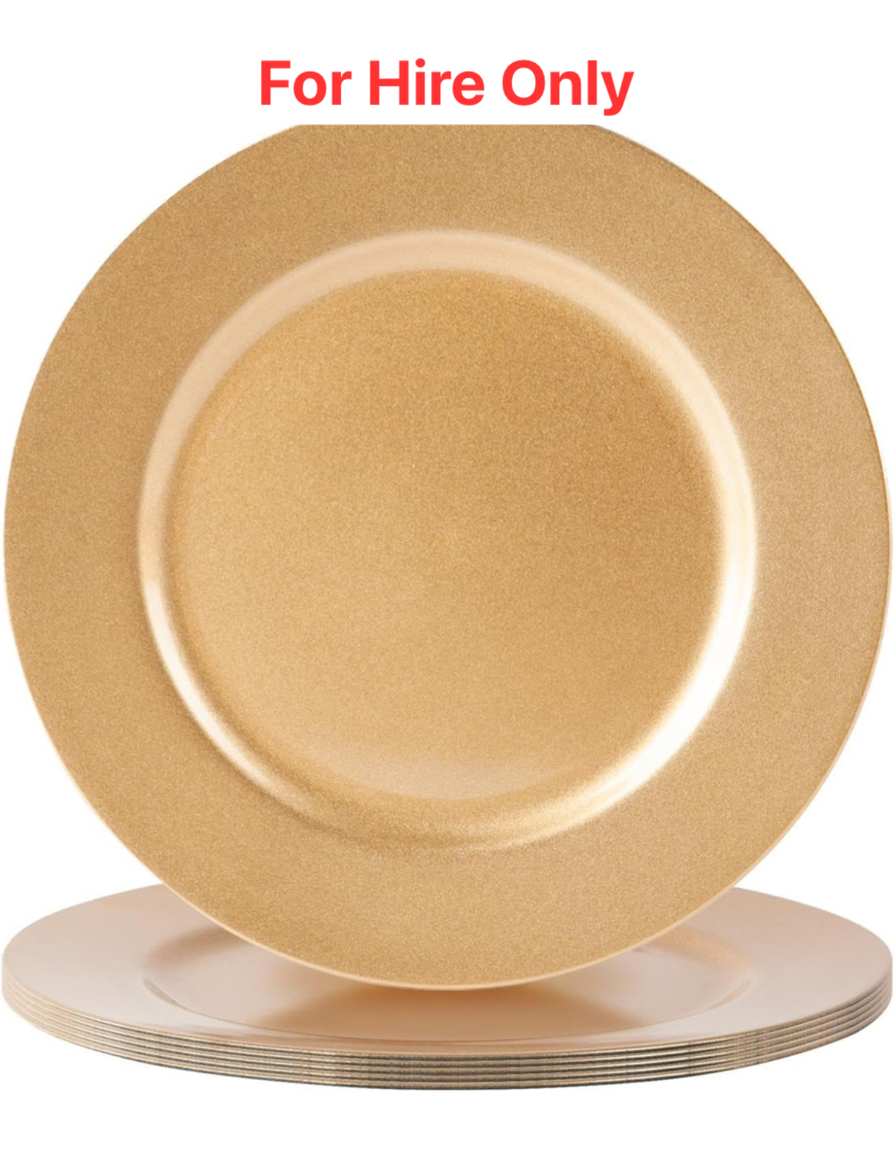 Gold plate chargers 