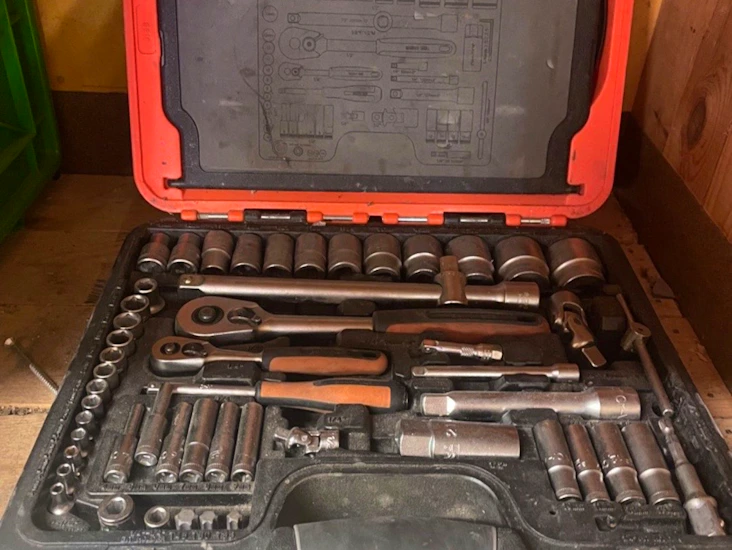 Komplett hylsnyckelsats ifrån bacho