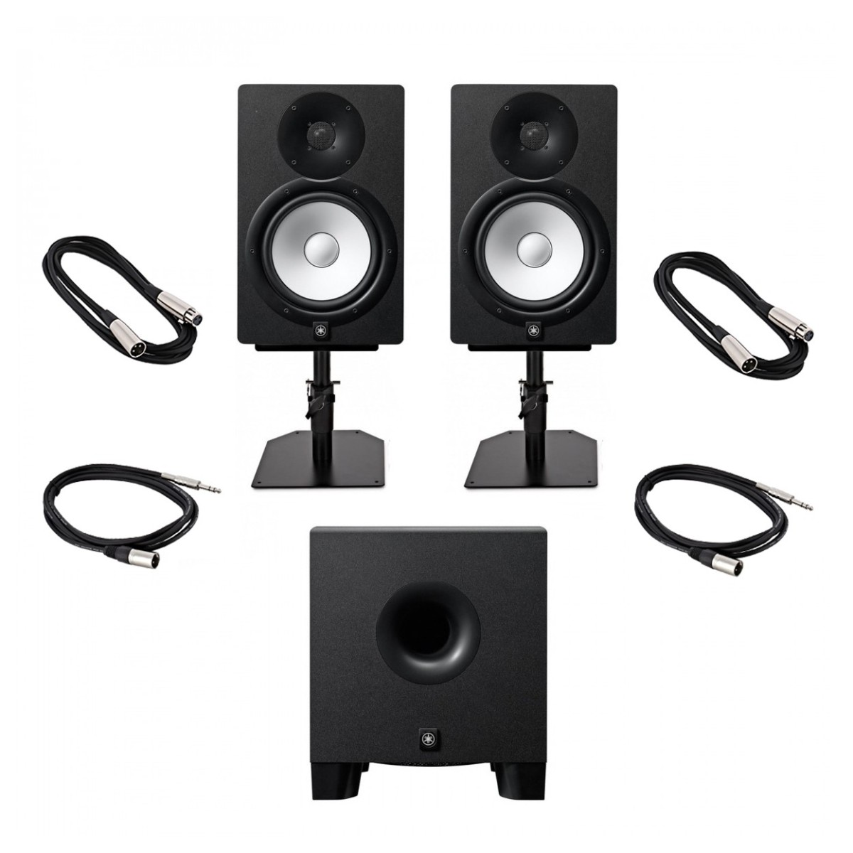 Yamaha hs8 complete studio bundle with hs8s subwoofer