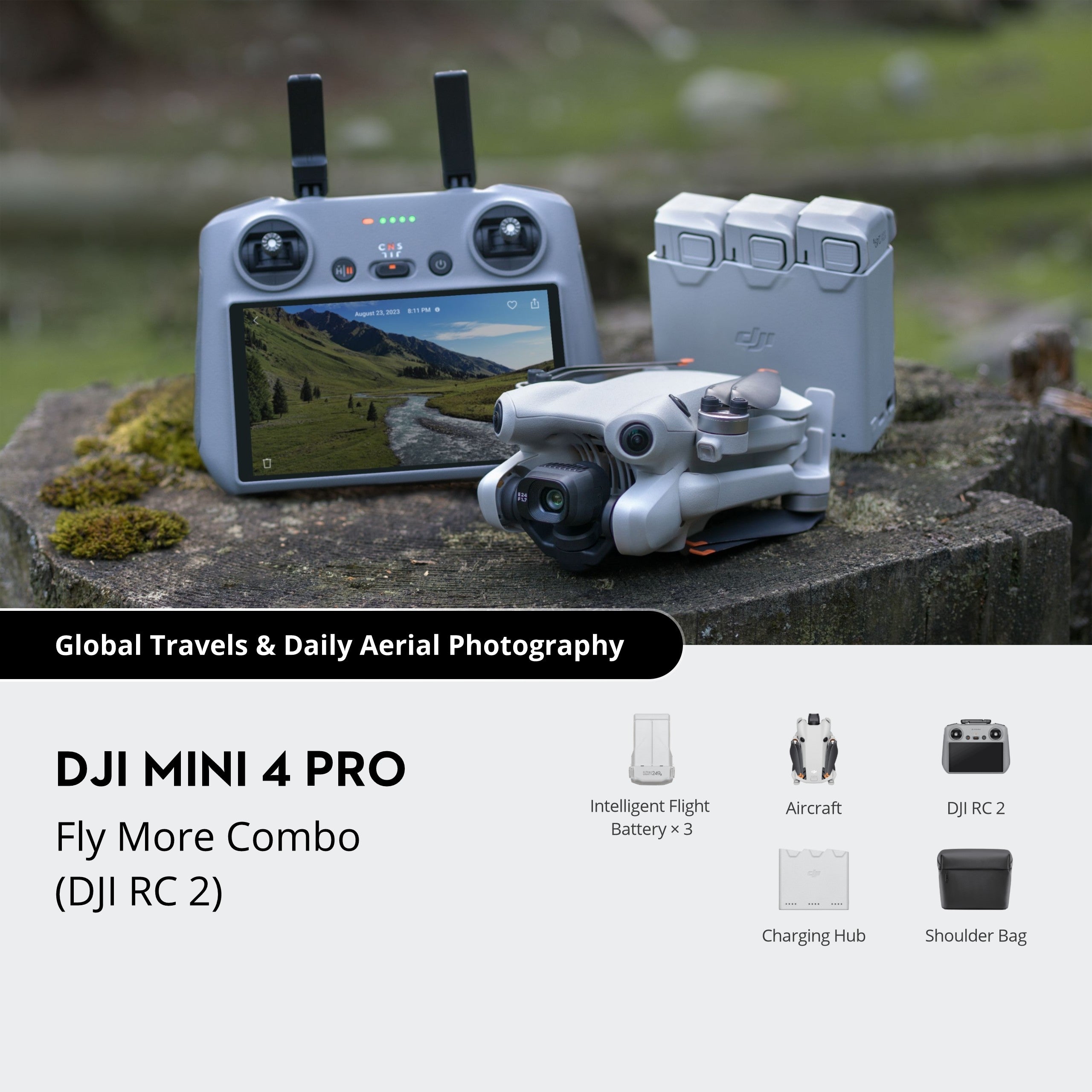 Dji mini 4 pro drone fly more combo rc2