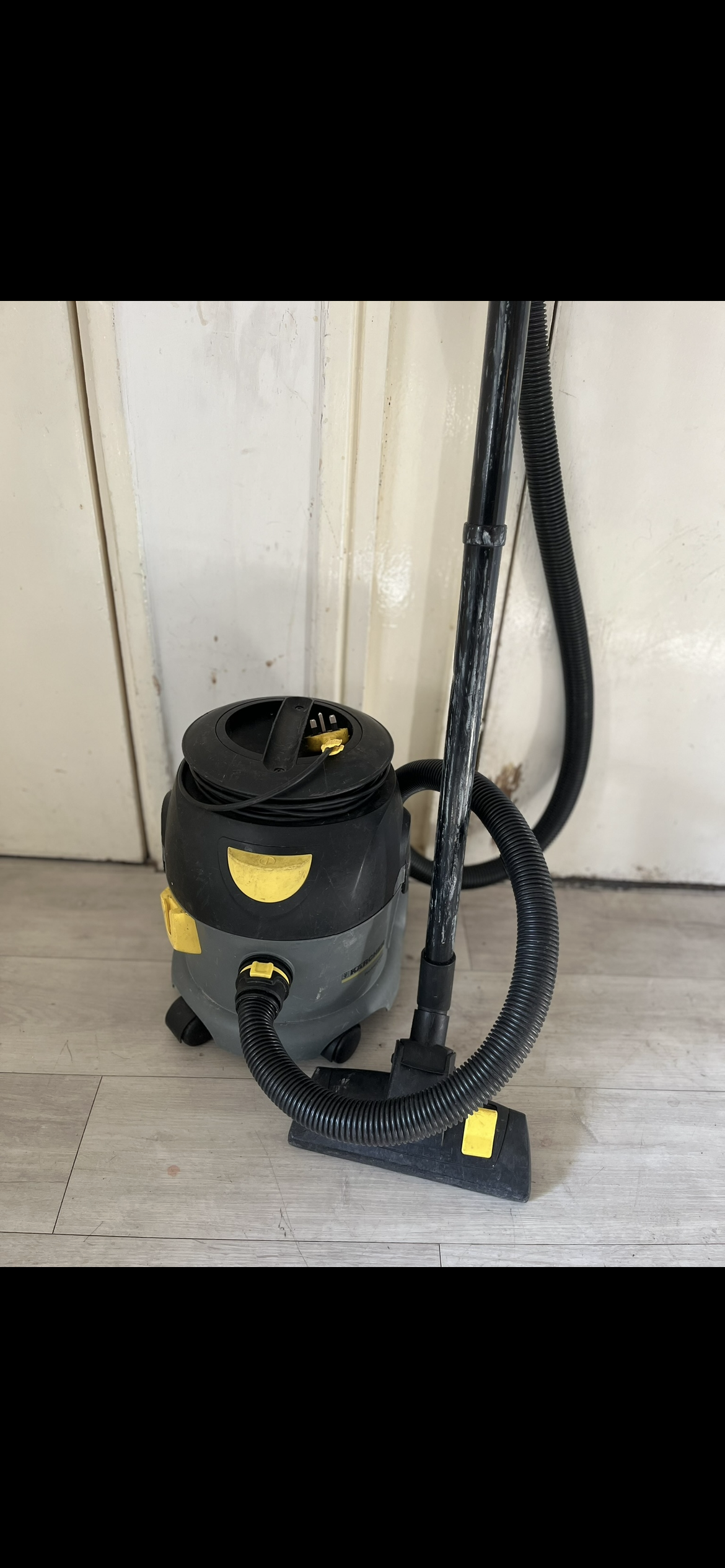 Heavy-duty kärcher professional vacuum cleaner available to rent.