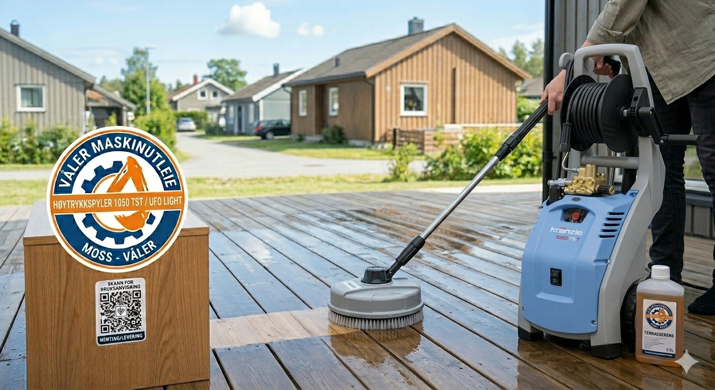 Proff kränzle 1050 tst m/ ufo light – markedets råeste terrassevasker!