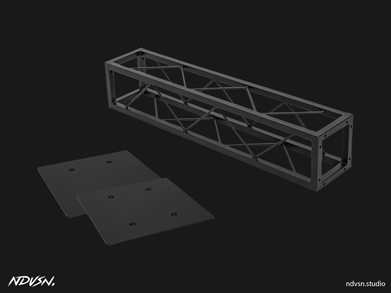 Deco-truss in different length 1m/0.5m with quad base