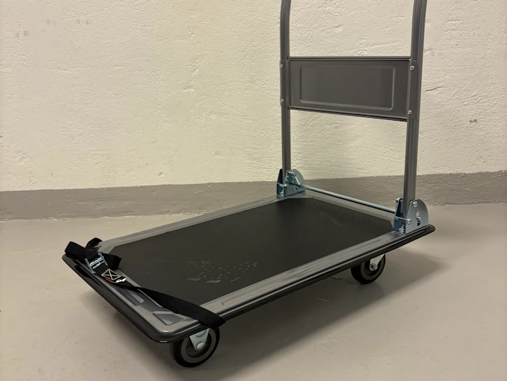 Platåvagn, fällbar, 150 kg