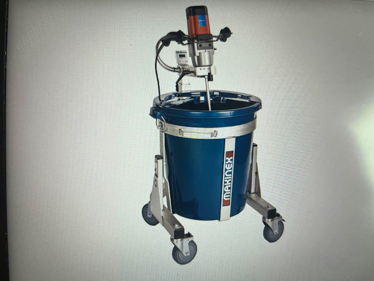 Mixervagn för flytspackel