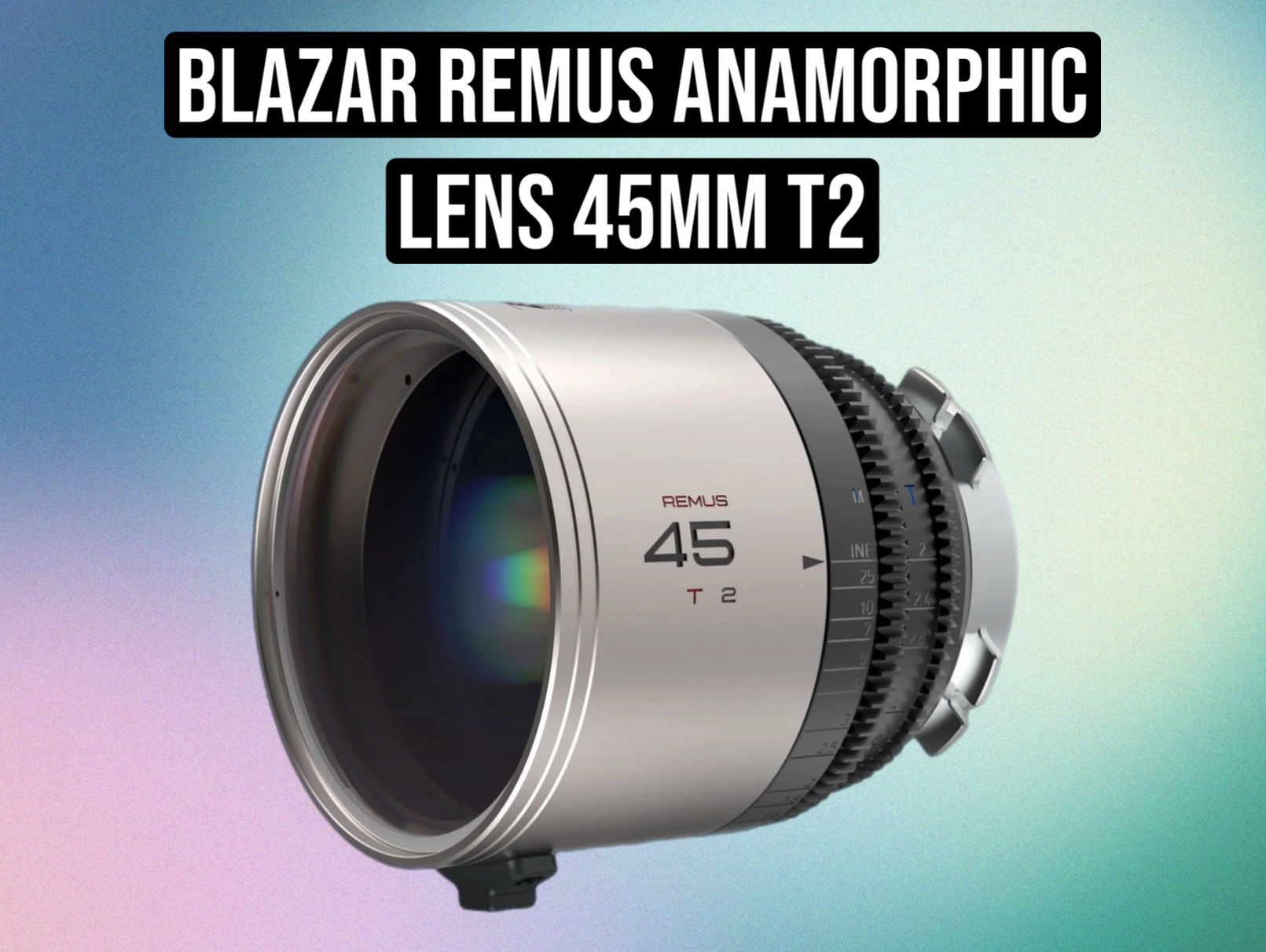 Blazar remus 45mm t2 anamorphic lens – cine lens – cinema prime – anamorphic prime – camera lens – film lens – 45mm t2