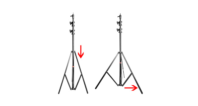 2 x pixapro 3m retractable, heavy duty light stand