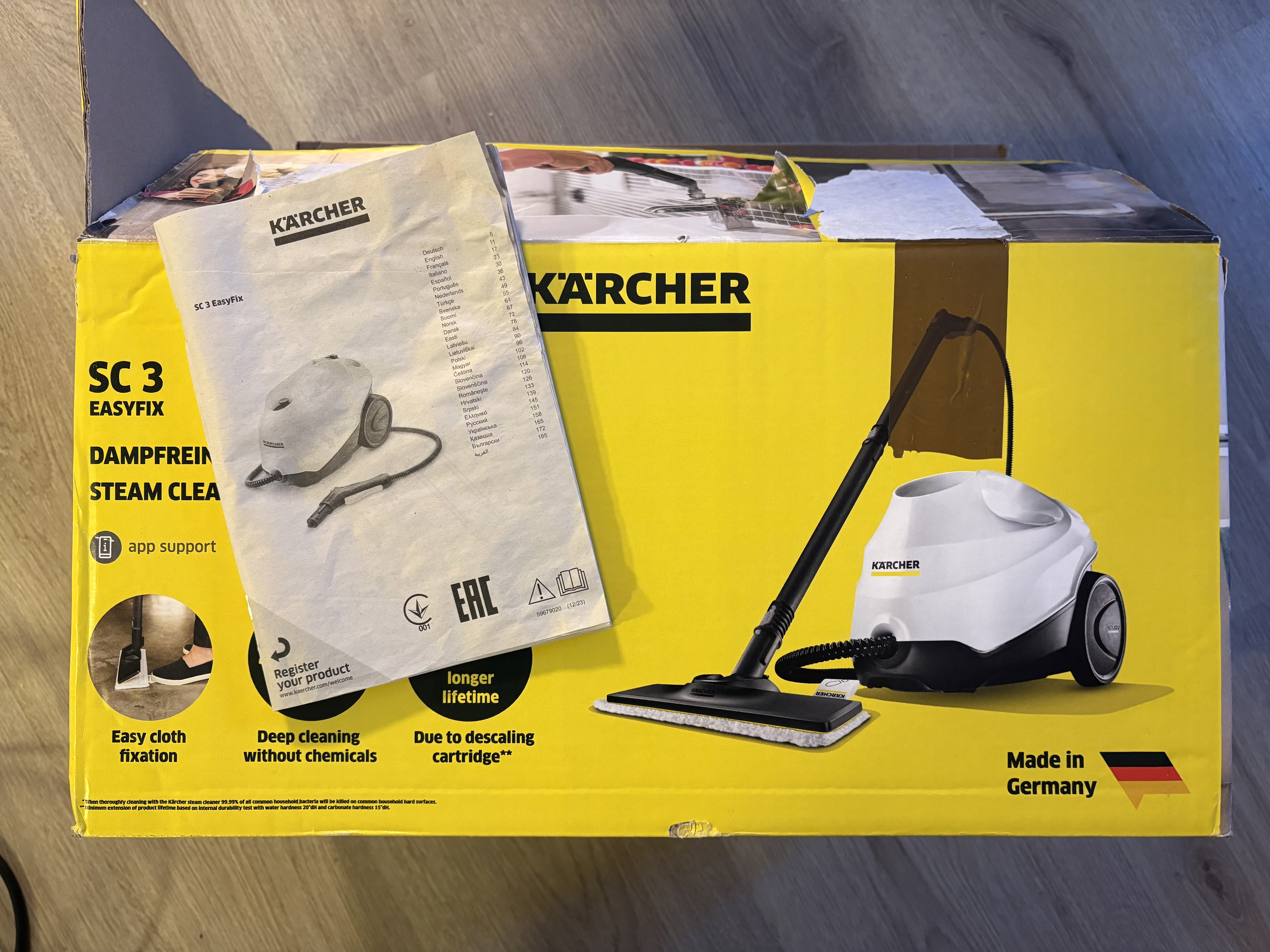 Kärcher sc 3 easyfix dampvasker til leie