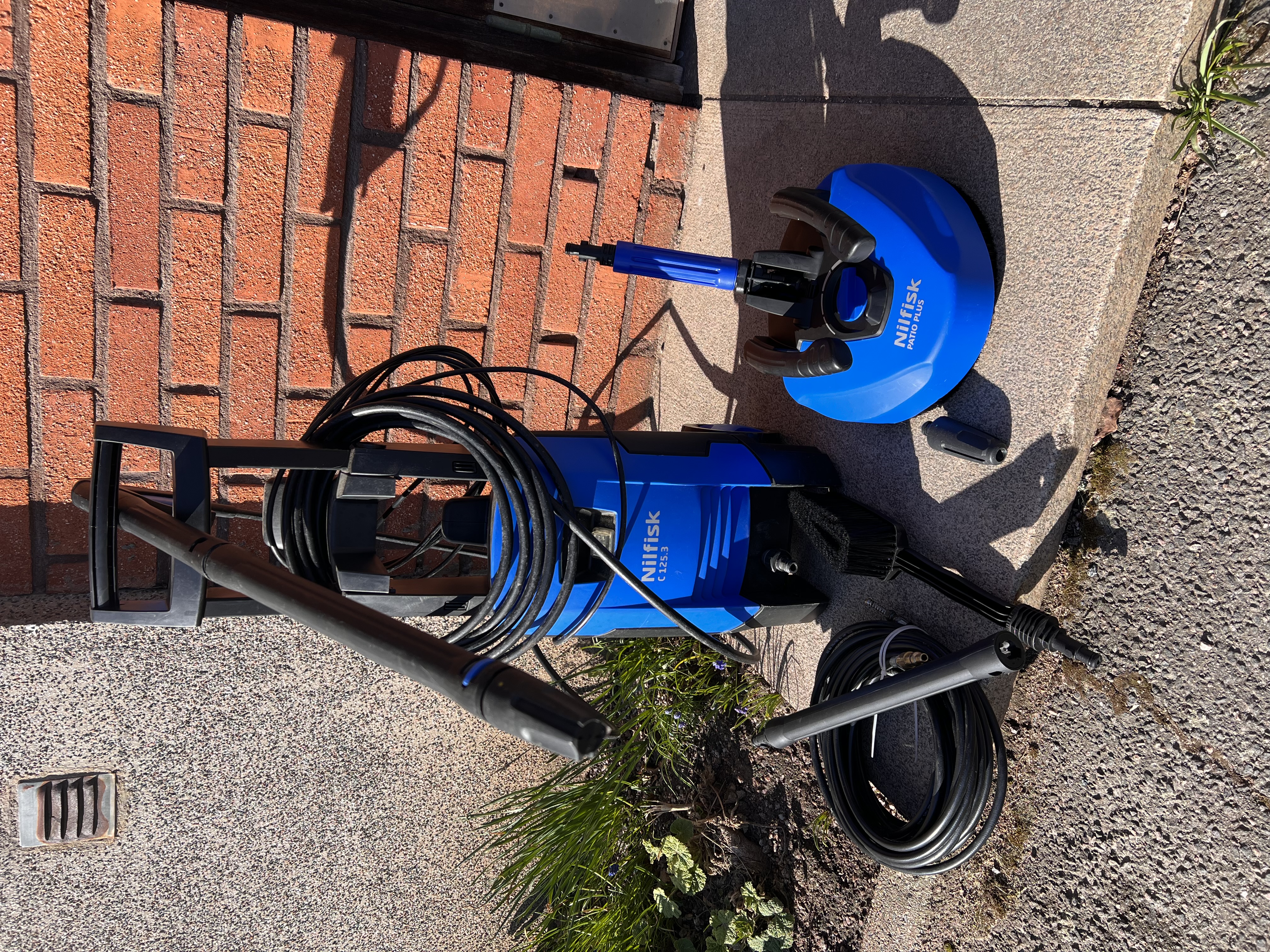 Nilfisk c125.3 högtryckstvätt – komplett paket med alla tillbehör