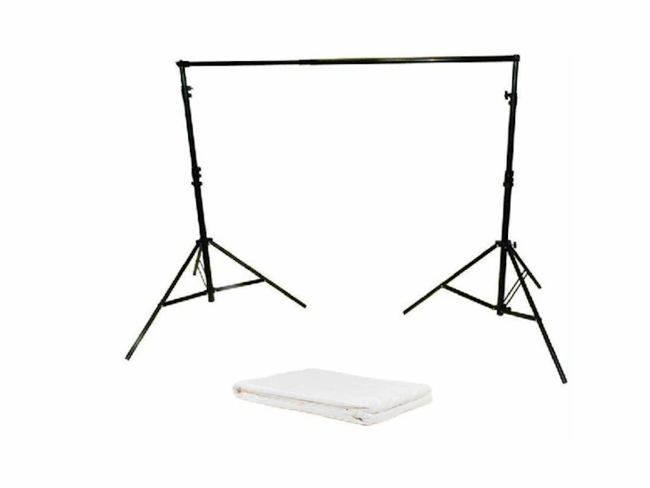 Bakgrunn for foto og video med stativ.