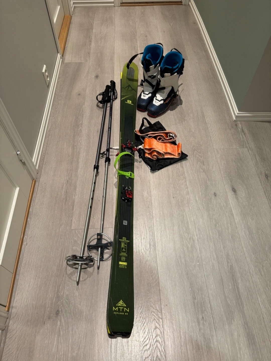 Toppturpakke (ski 177 cm, sko 28,5mp/44 eu)