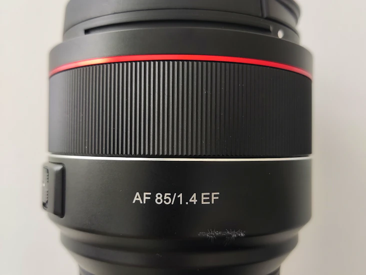 Canon fit ef 85mm f1.4 af samyang lens