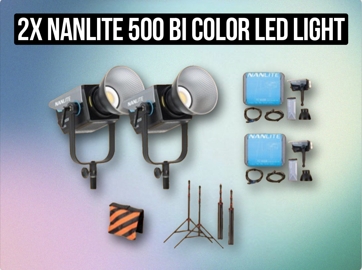 2x nanlite 500 bi color led light fx with dmx (580watt like aputure 600 x light) 