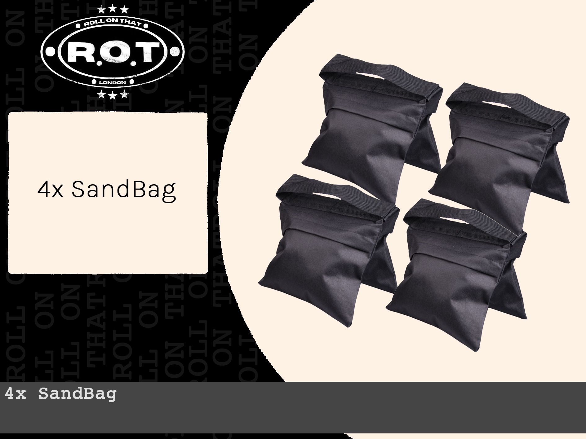 4x sandbags
