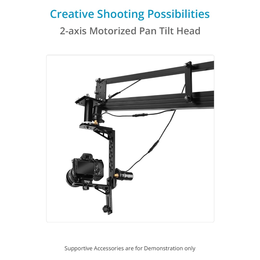 Pan tilt head video/dslr - jib/crane - 3kg