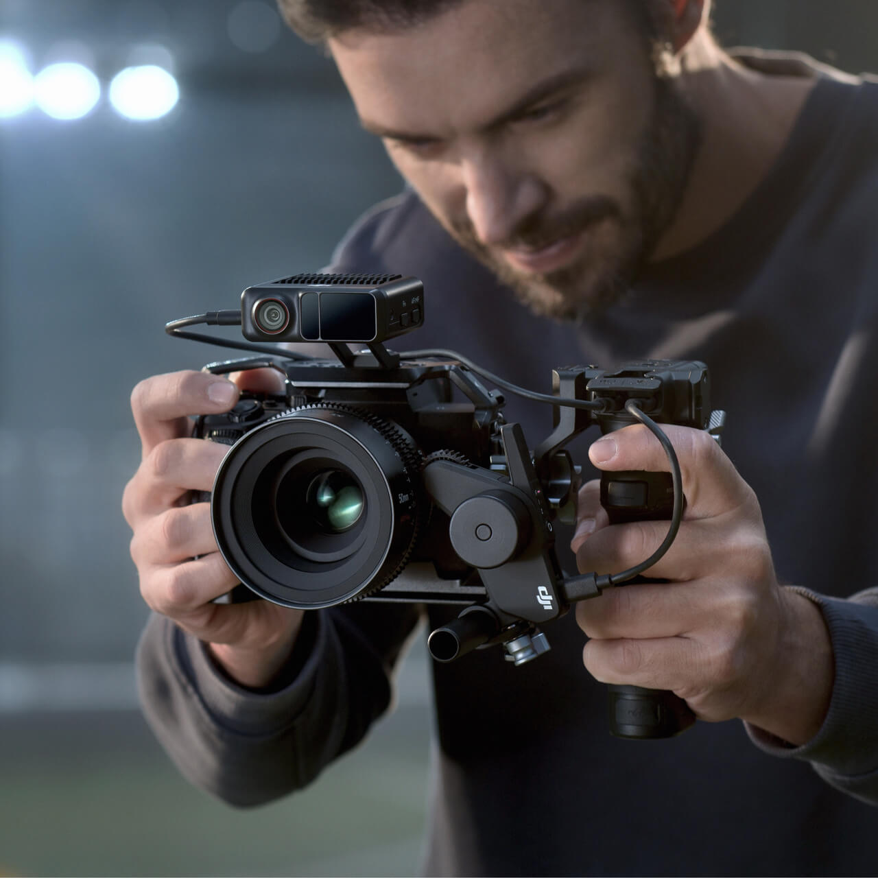 Dji focus pro creator combo kit ai lidar af wireless autofocus follow focus rs3 rs4 gimbal