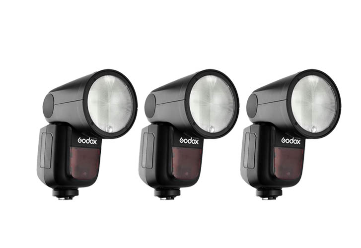 Godox v1  flash x3
