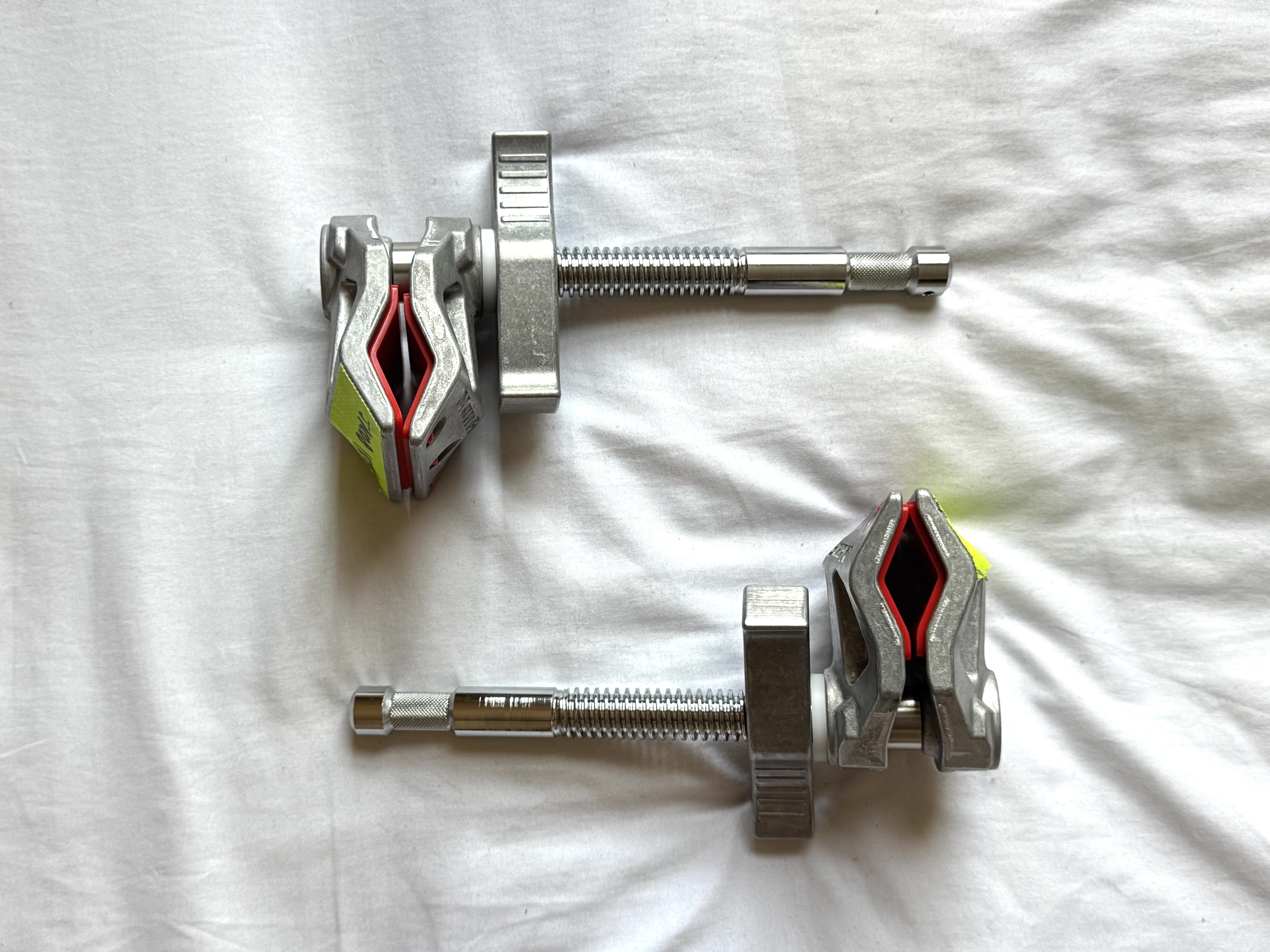 2x manfrotto 2” end jaw cardellini