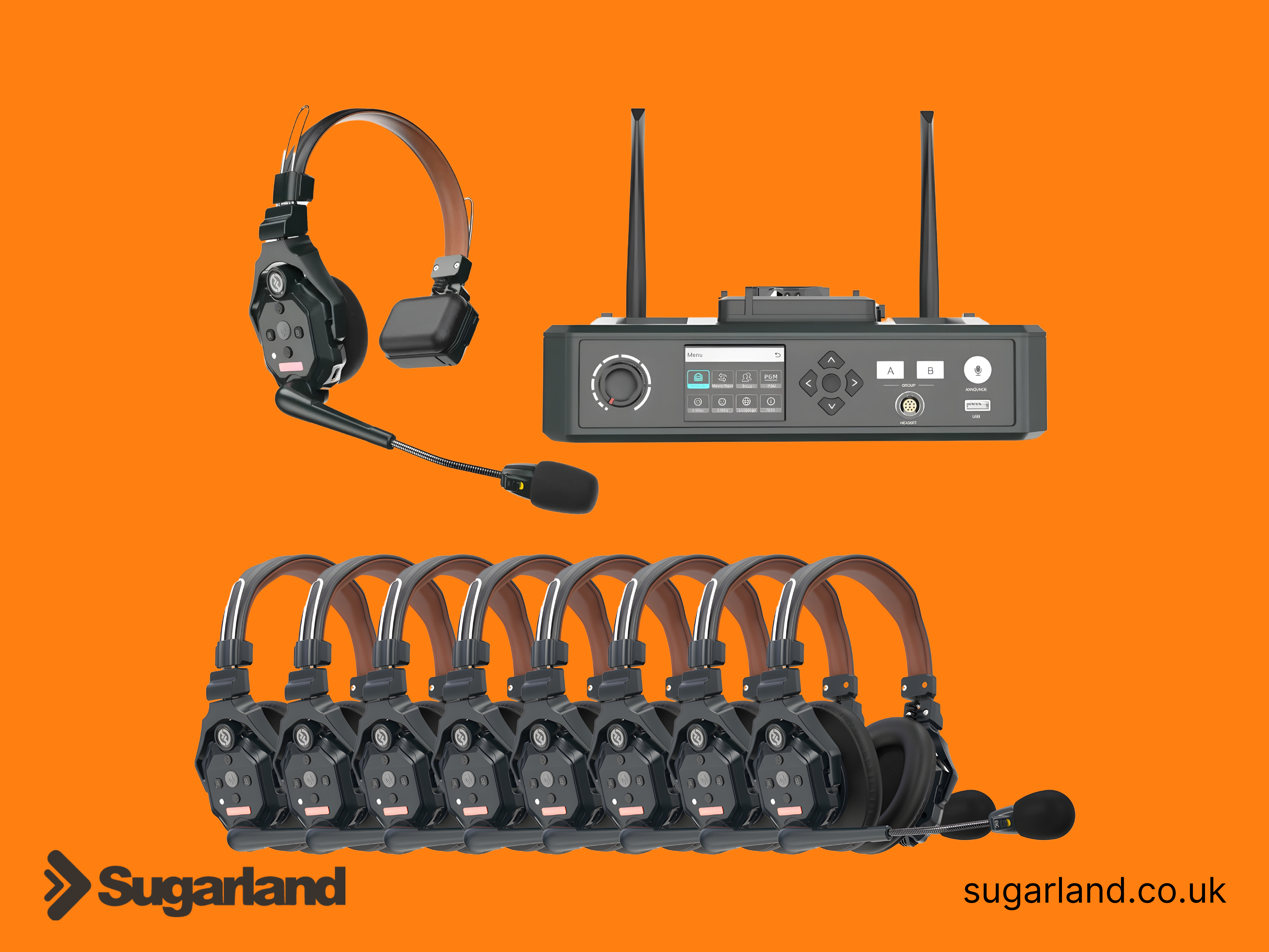 Hollyland solidcom c1 pro hub8s dual headset wireless intercom system