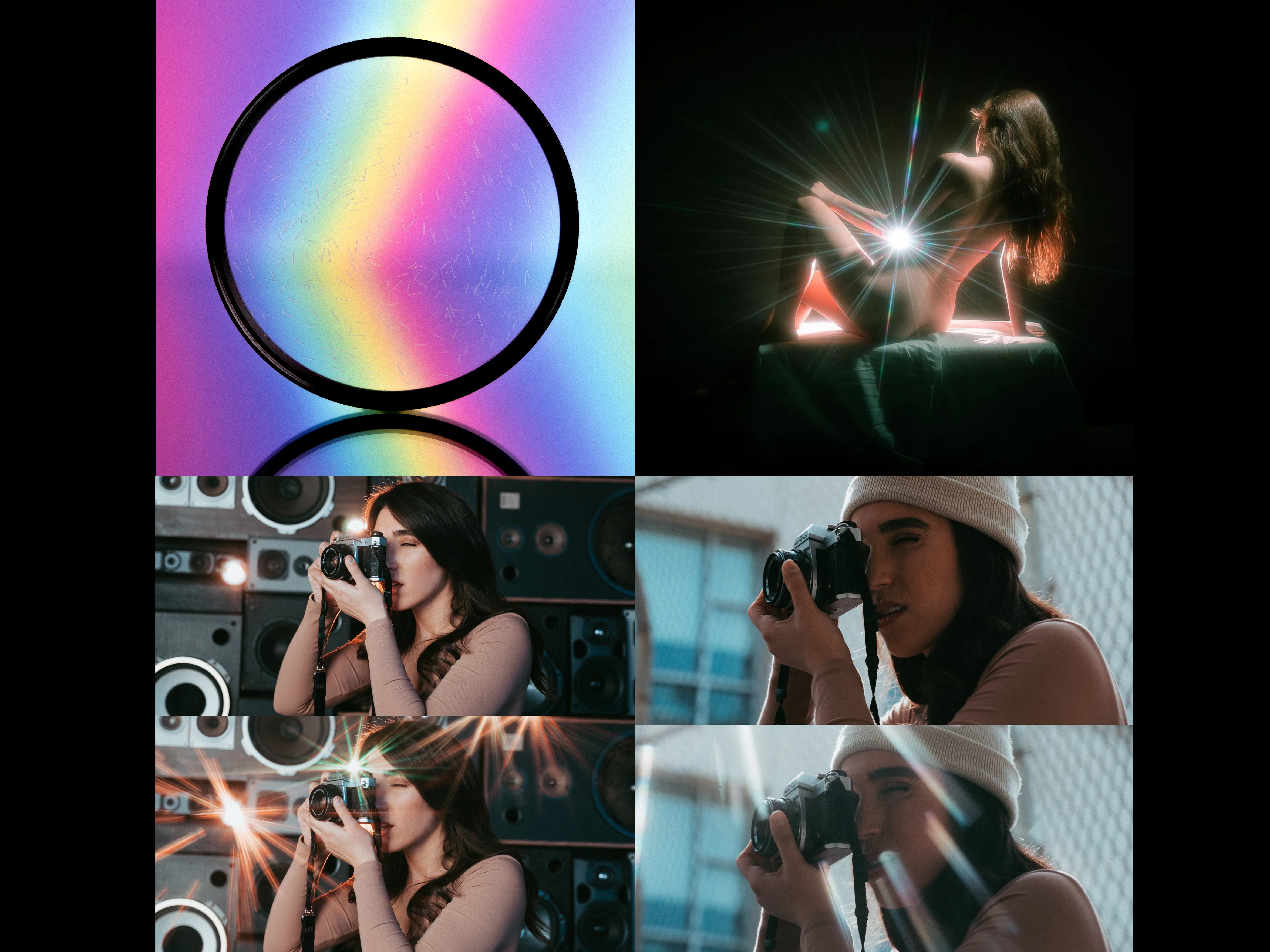 Prism fx filters, (radiant) handheld, kaleidoscope, diopter, lens, dream, mist, vnd, ghost, split, linear