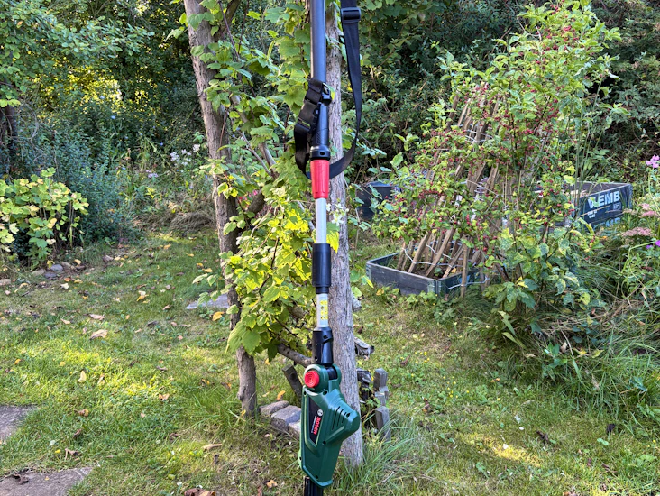 Elektrisk häcksax med teleskop