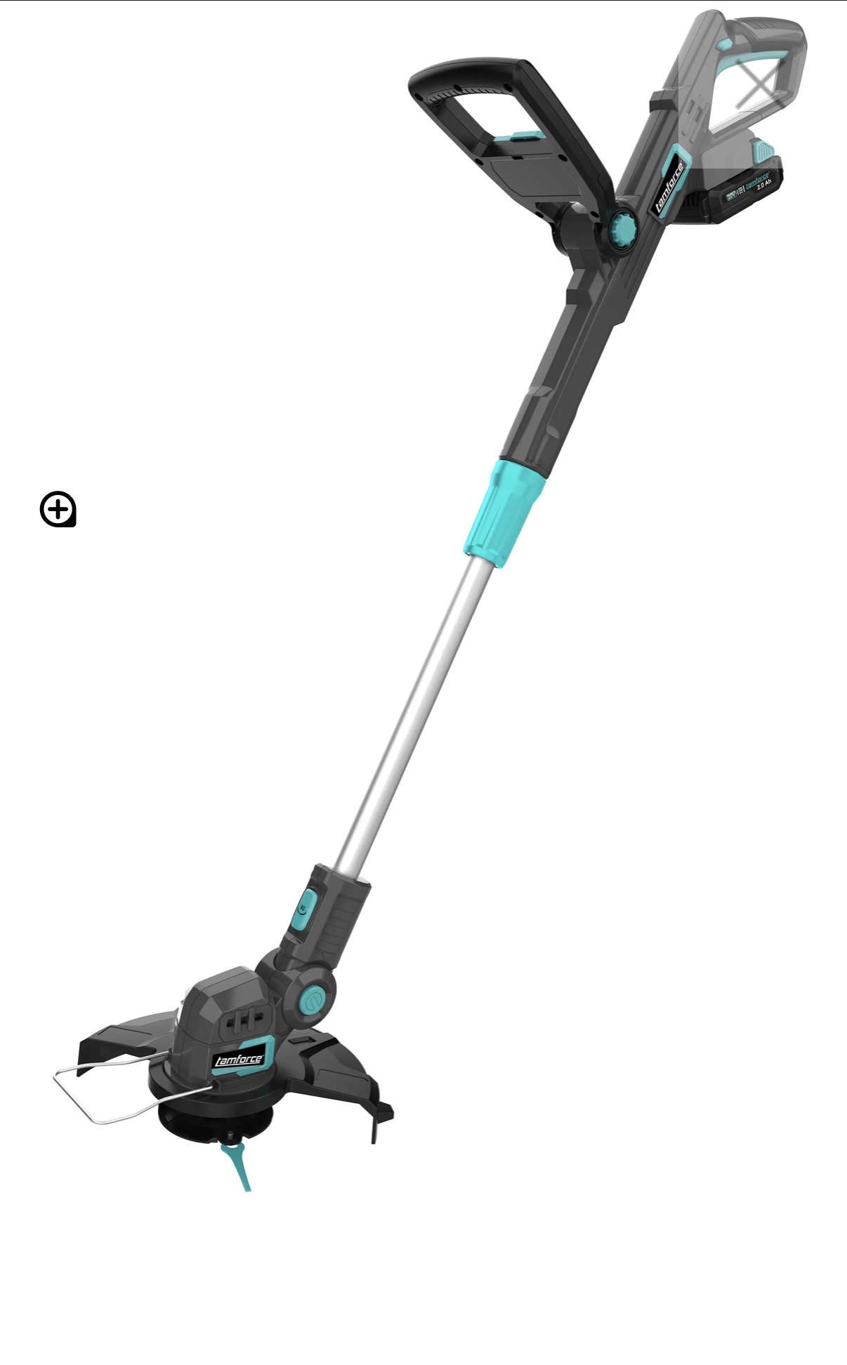 Akkutrimmeri ruohotrimmeri tamforce