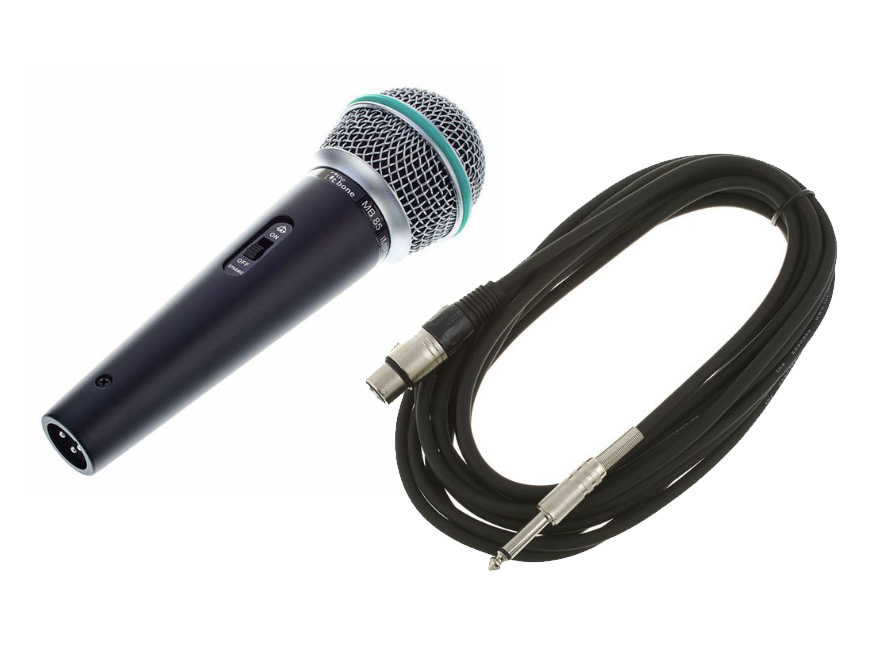 Mikrofon med 6 meter sladd