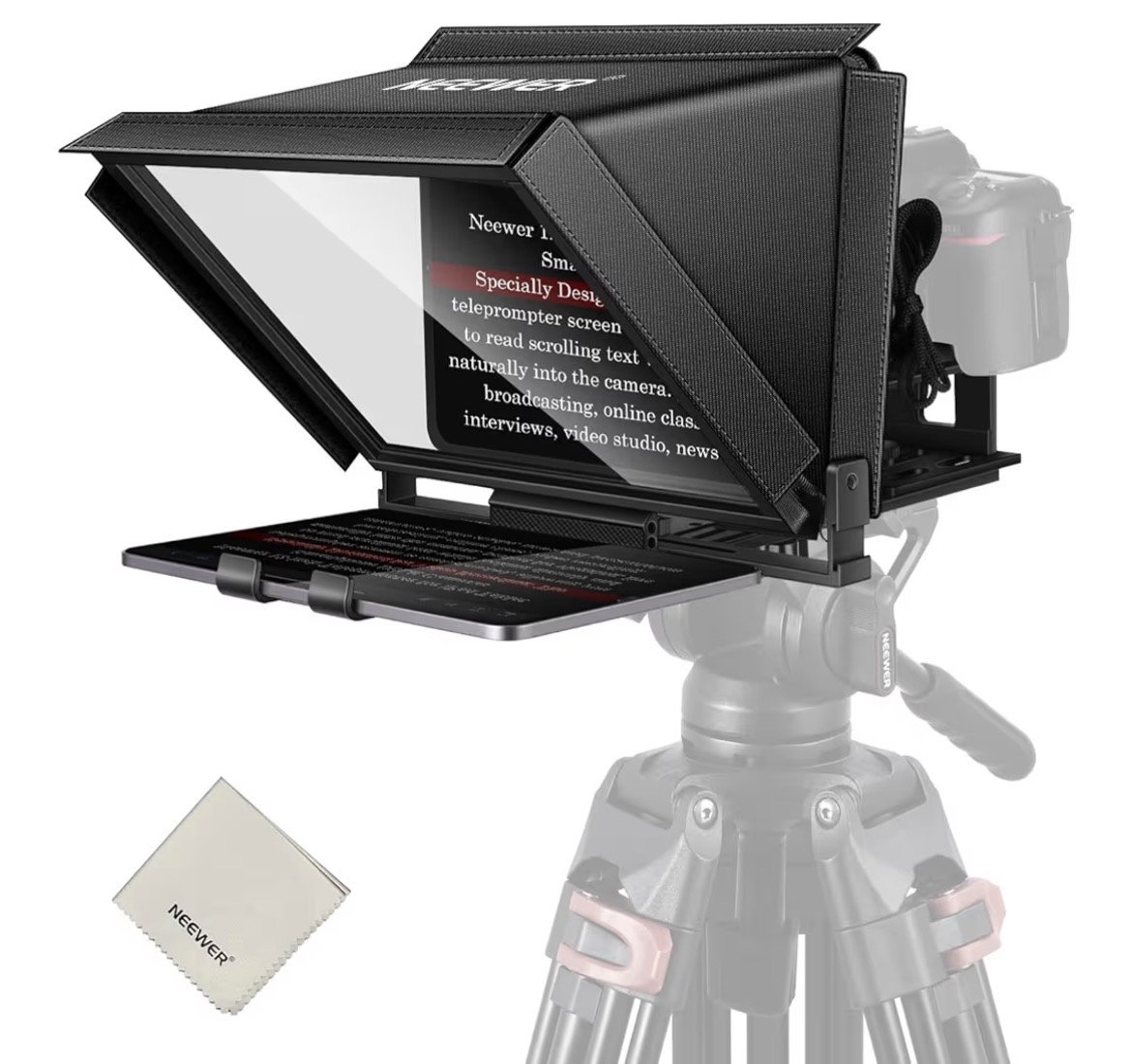 Neewer x12 14” teleprompter with ipad mini 