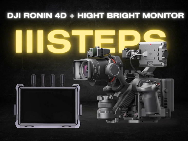 Dji ronin 4d 8k combo with high-bright monitor