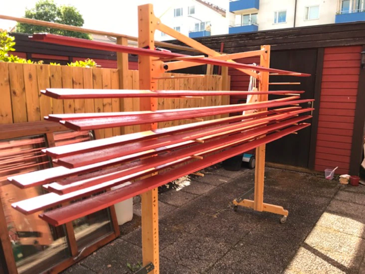 Torkställning till brädor