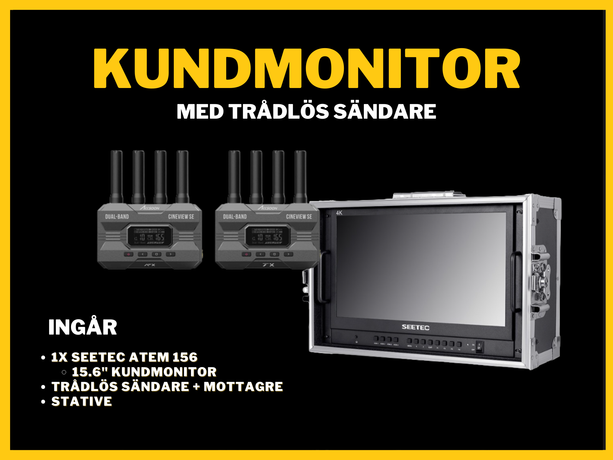 Seetec atem 156, 15,6 tum bärbar fältmonitor
