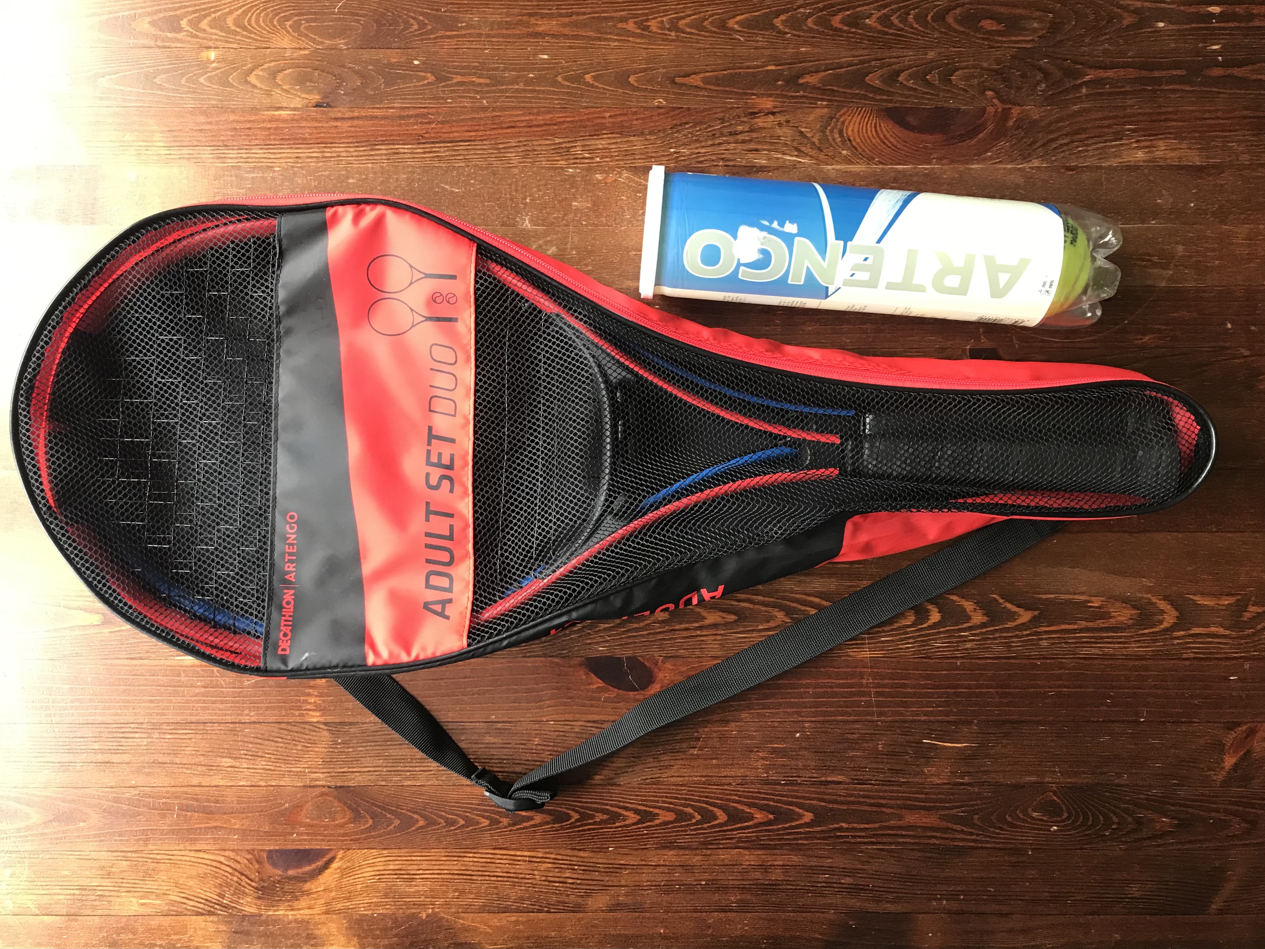 Tennis racket set - adult duo decathlon 