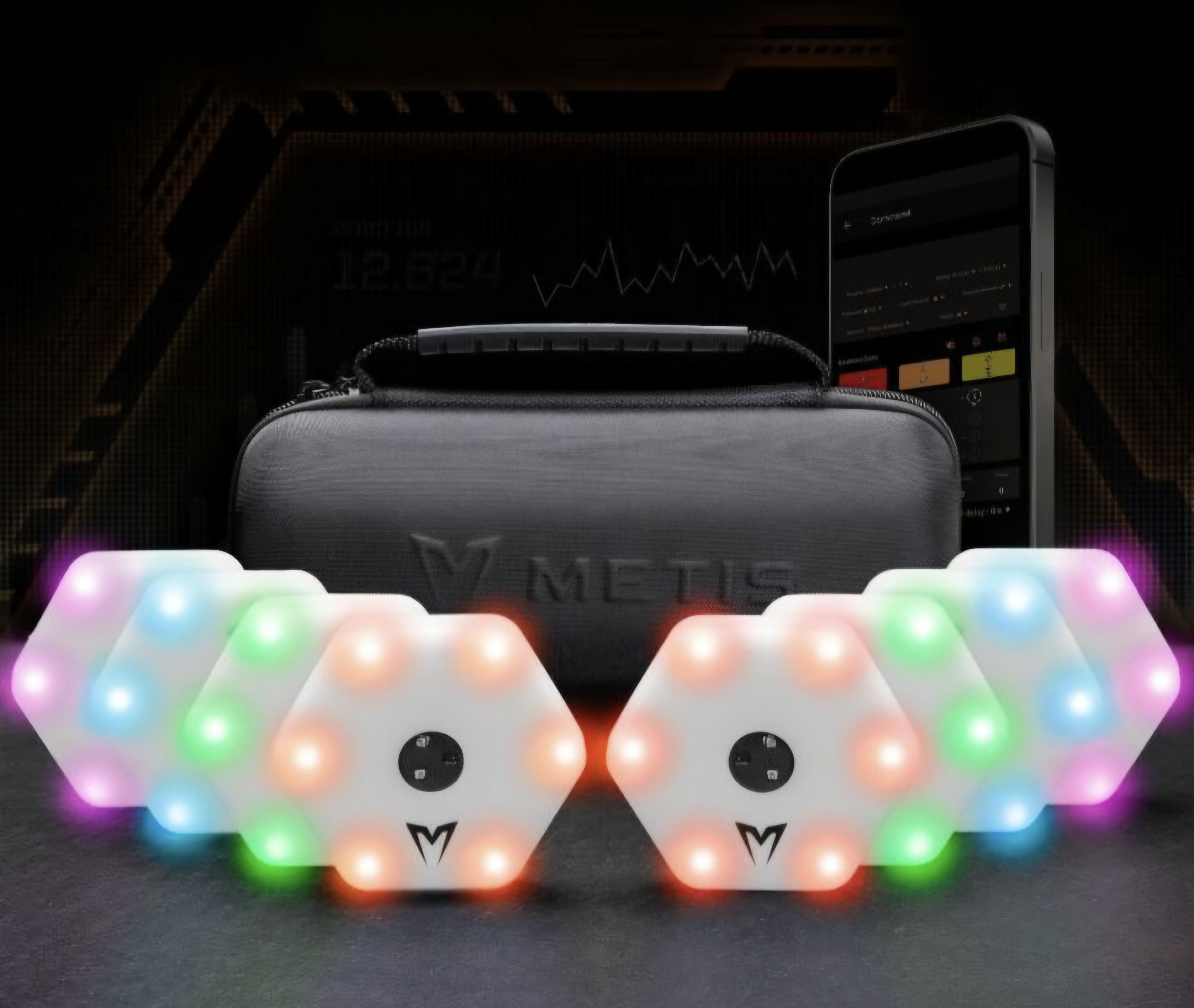 Reaction training lights for games and training