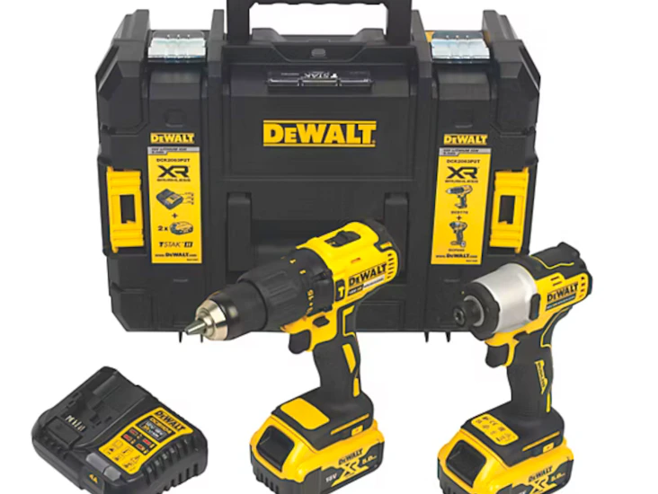 Dewalt impact driver and combi drill pair.
