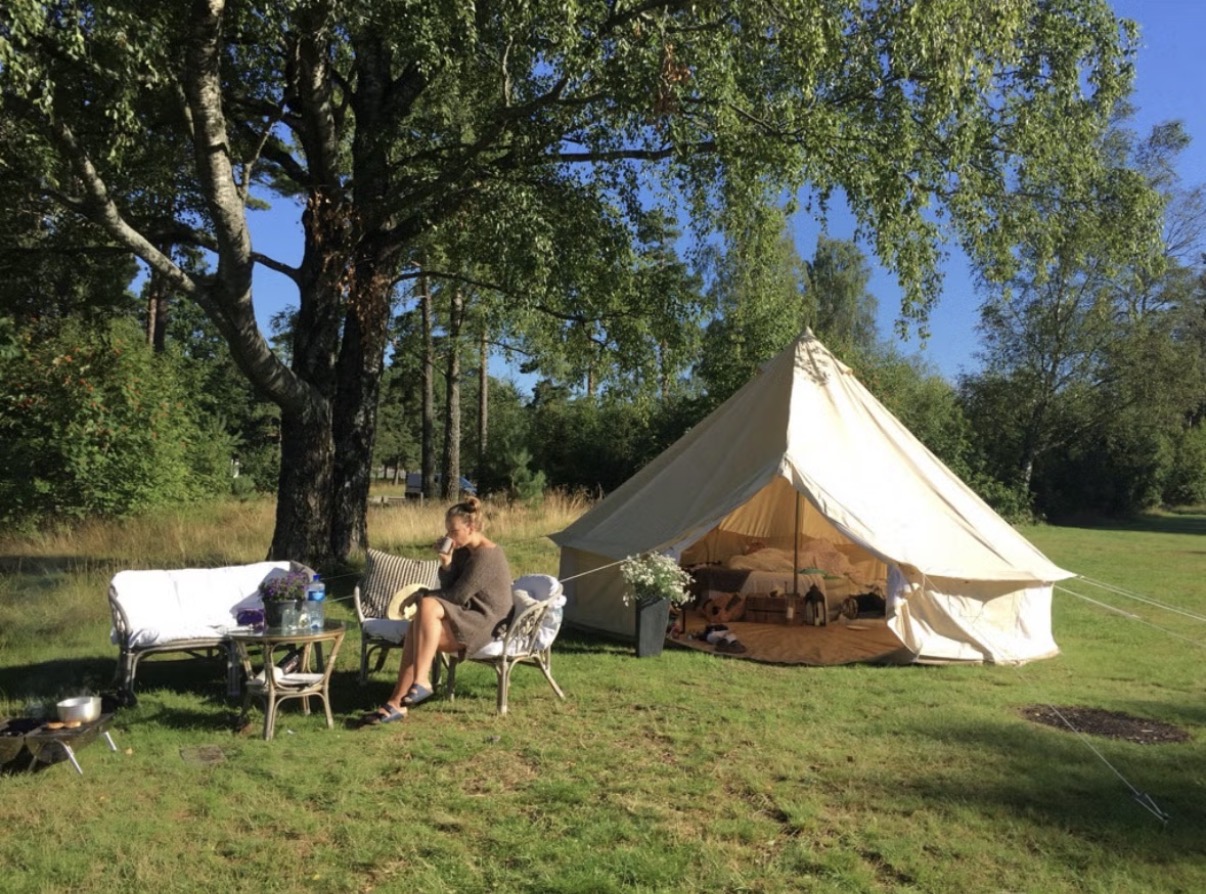 Glampingtelt med god plass