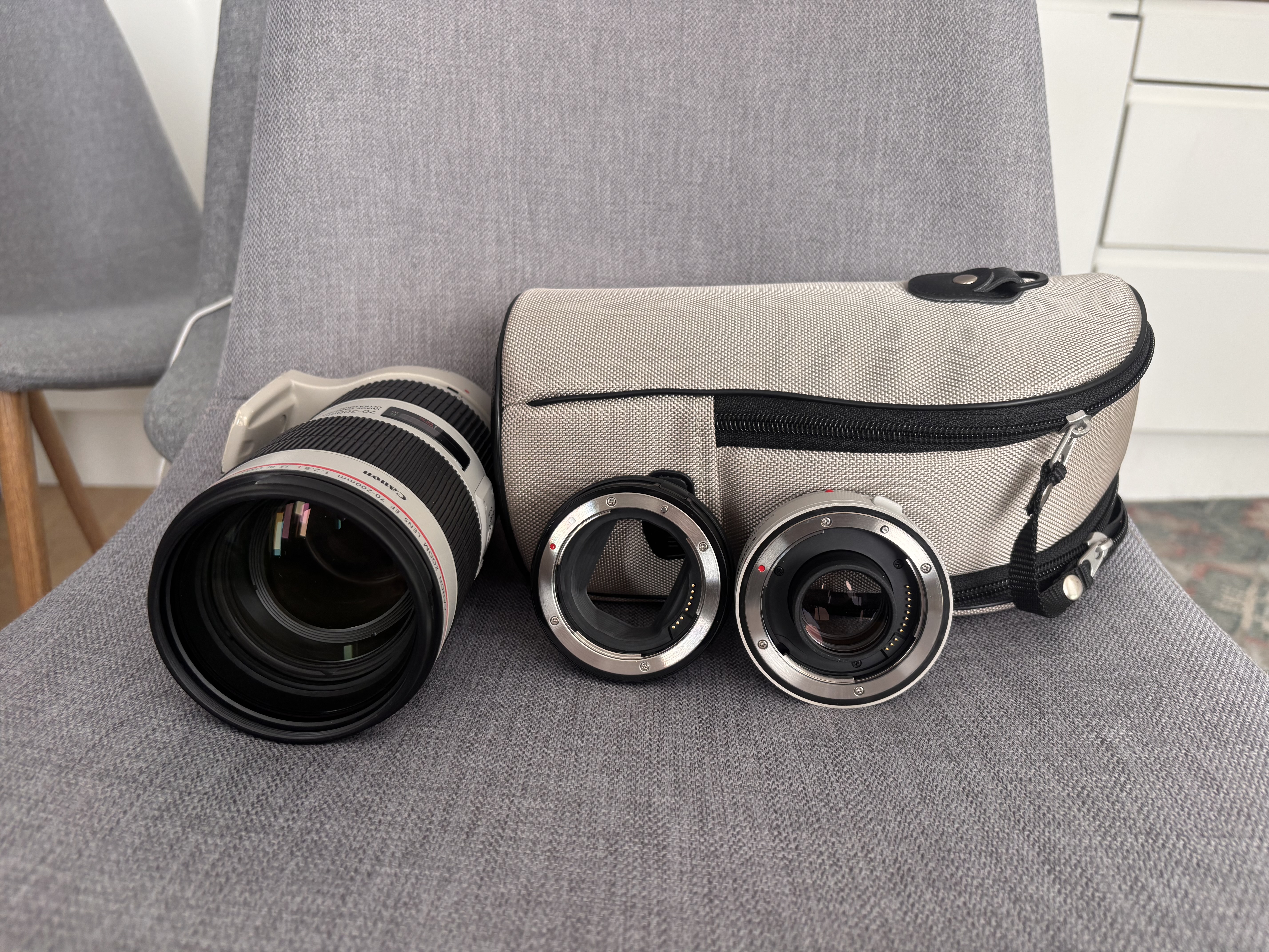 Canon ef 70-200mm f/2.8 l is usm iii + 1.4x ext + eos-r adapter