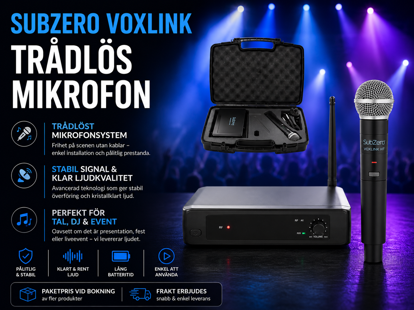 Trådlös mikrofon - perfekt för tal