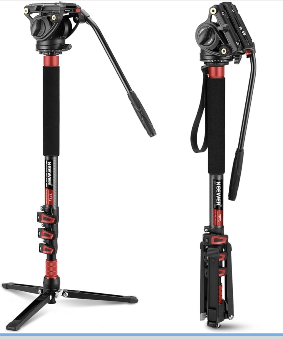 Monopod neweer tp71 with fluid head