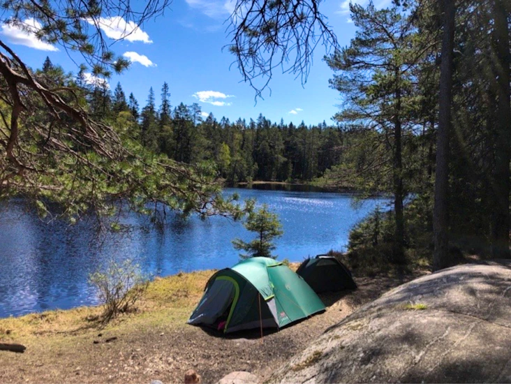 Telt, tarp, hengekøye, liggeunderlag osv