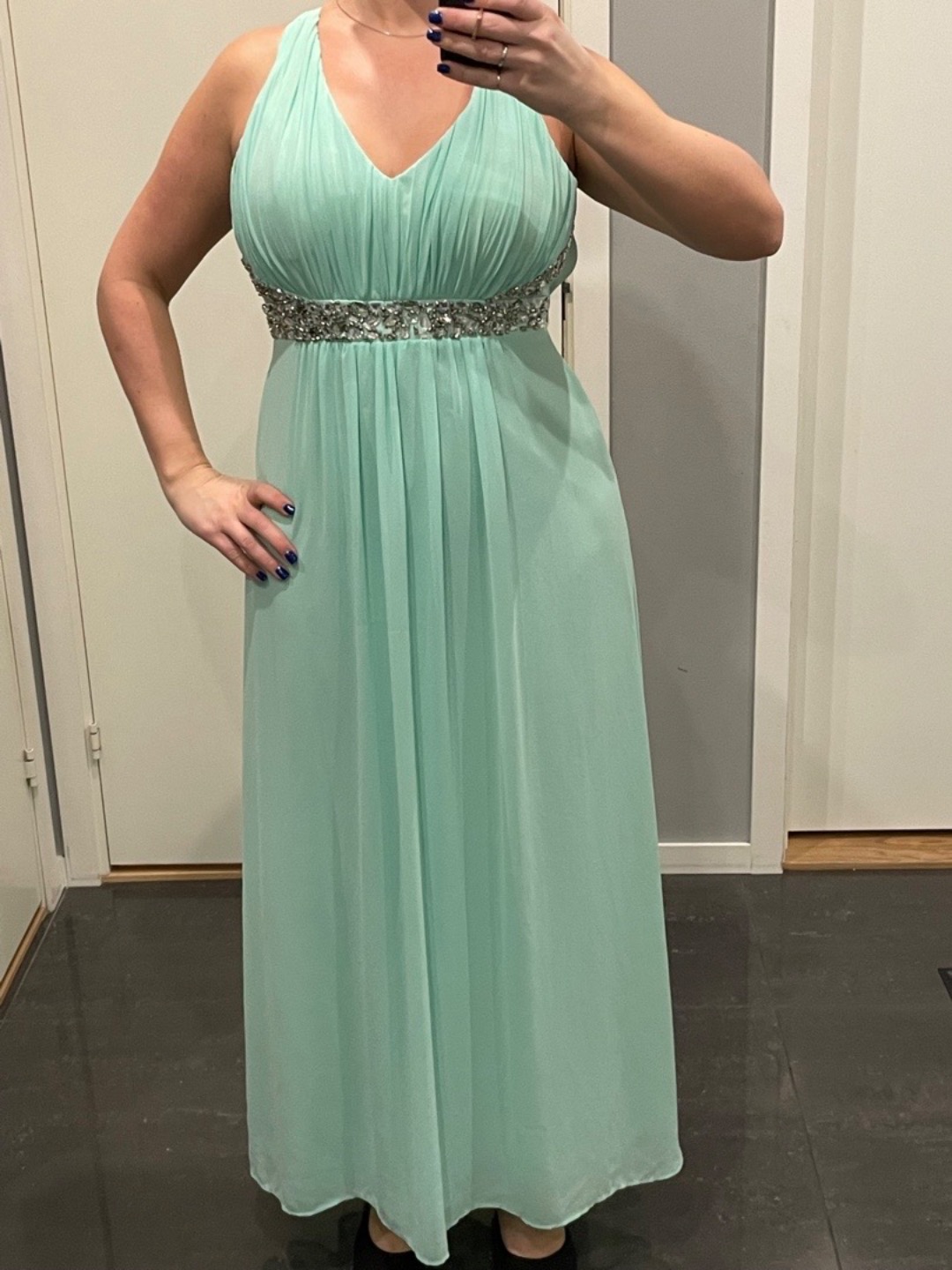 Mintgrønn selskapskjole