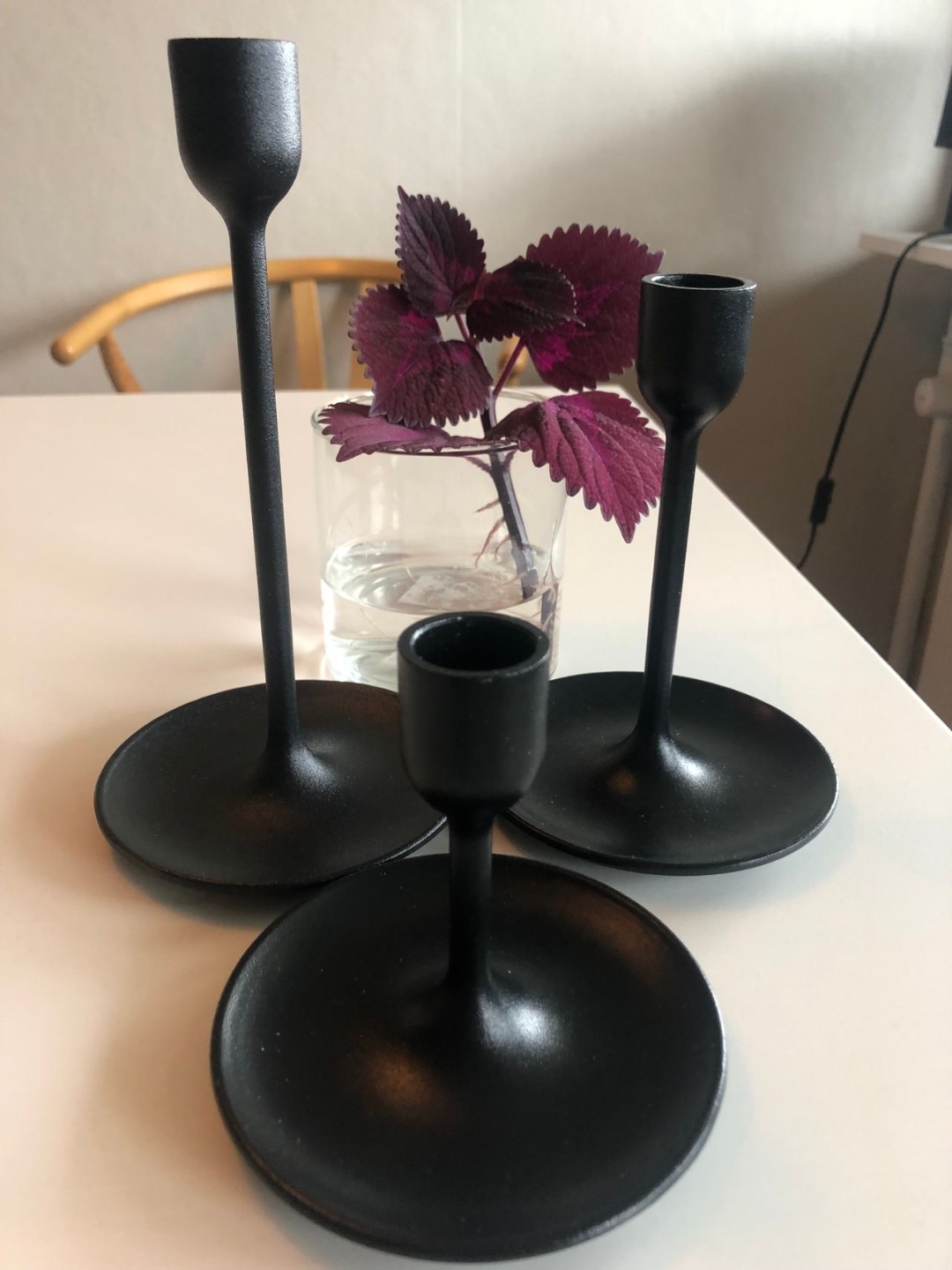 Lysestaker - matt sort