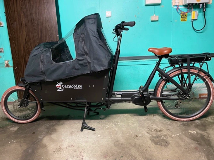 Lådcykel cargobike long lite electric
