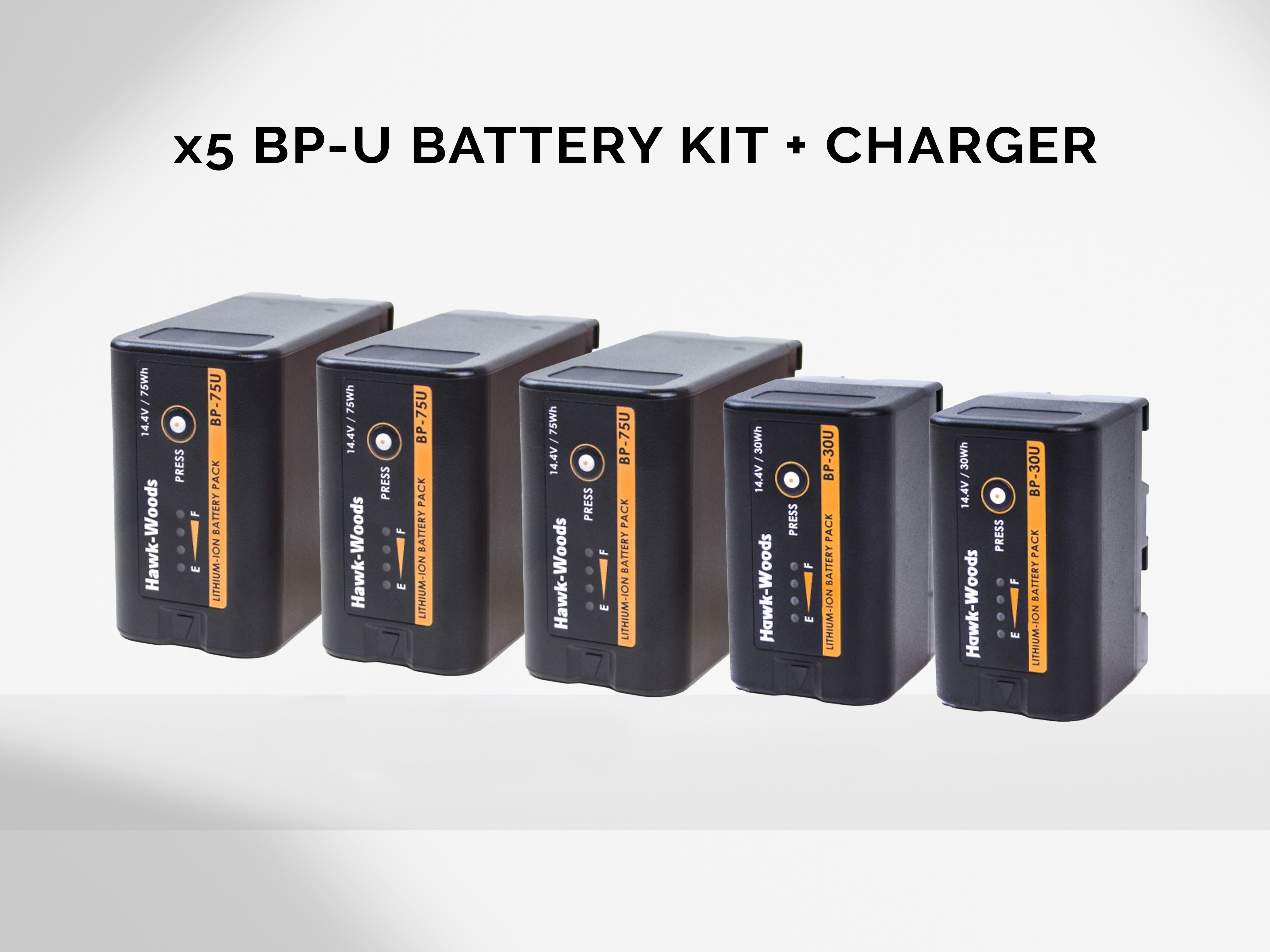 X5 sony and hawk-woods bp-u battery kit with charger