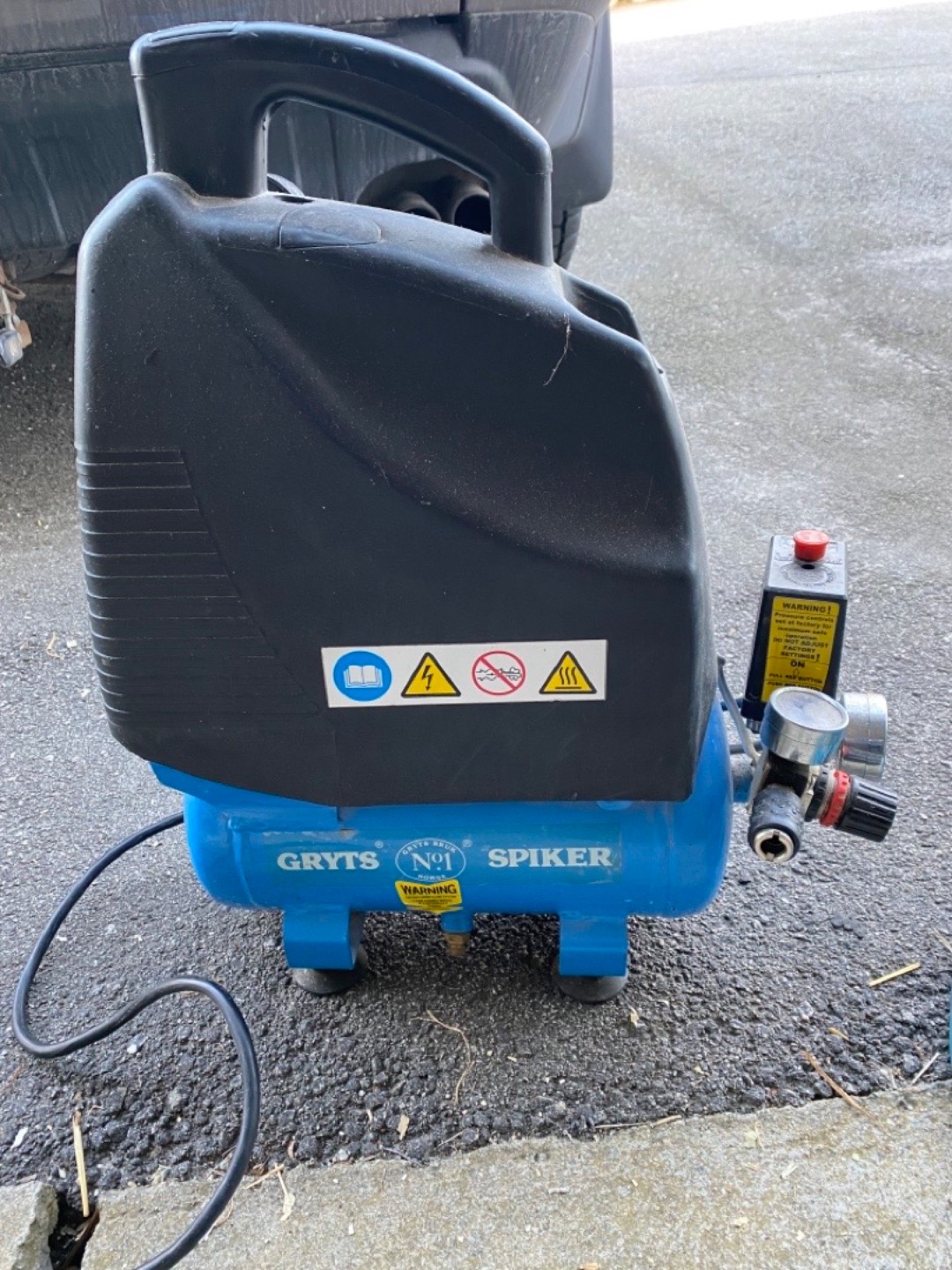 Liten og hendig kompressor