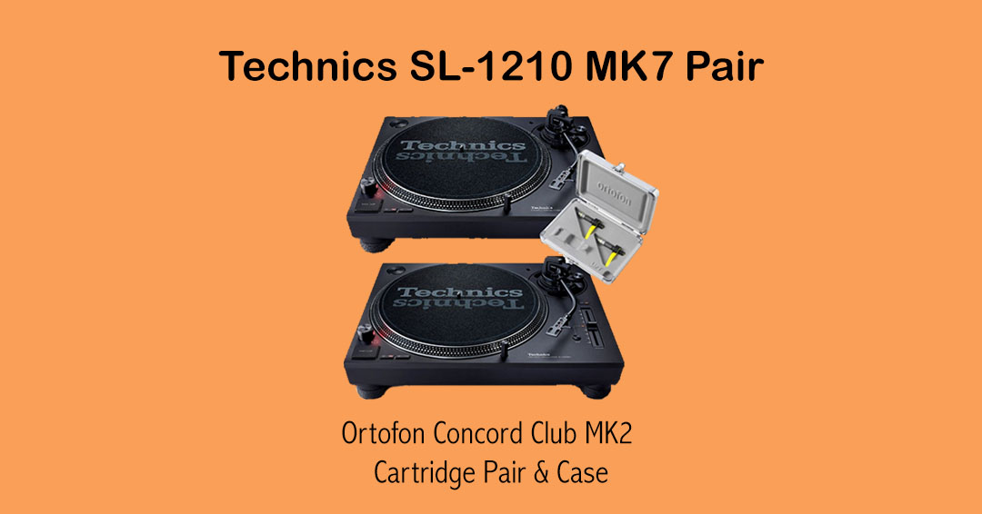 Technics sl-1210 mk7 pair and ortofon cartridge