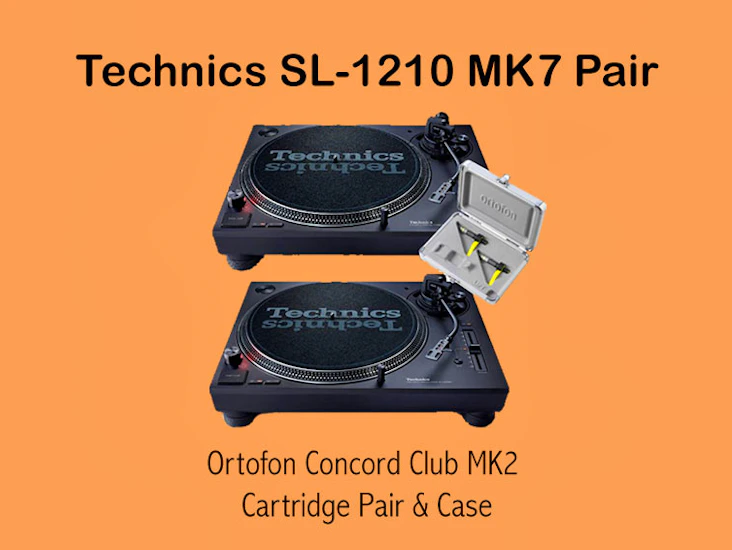 Technics sl-1210 mk7 pair and ortofon cartridge