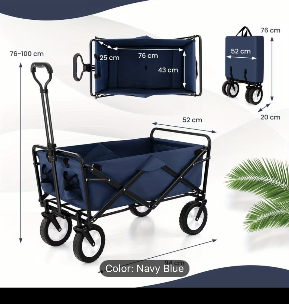Option 1: festival heavy duty collapsible wagon - perfect for camping & festivals