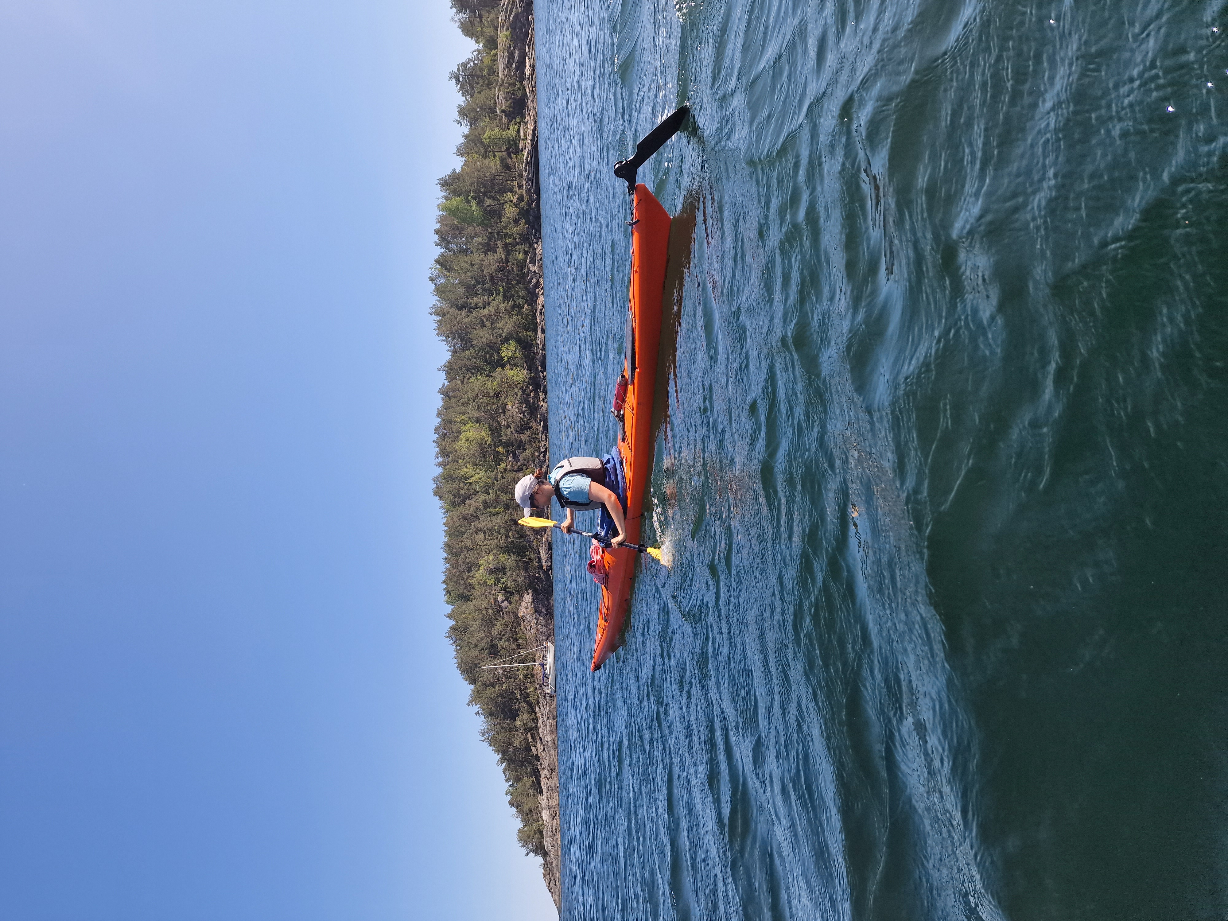 1 mans kayak med utstyr og bil stativ 